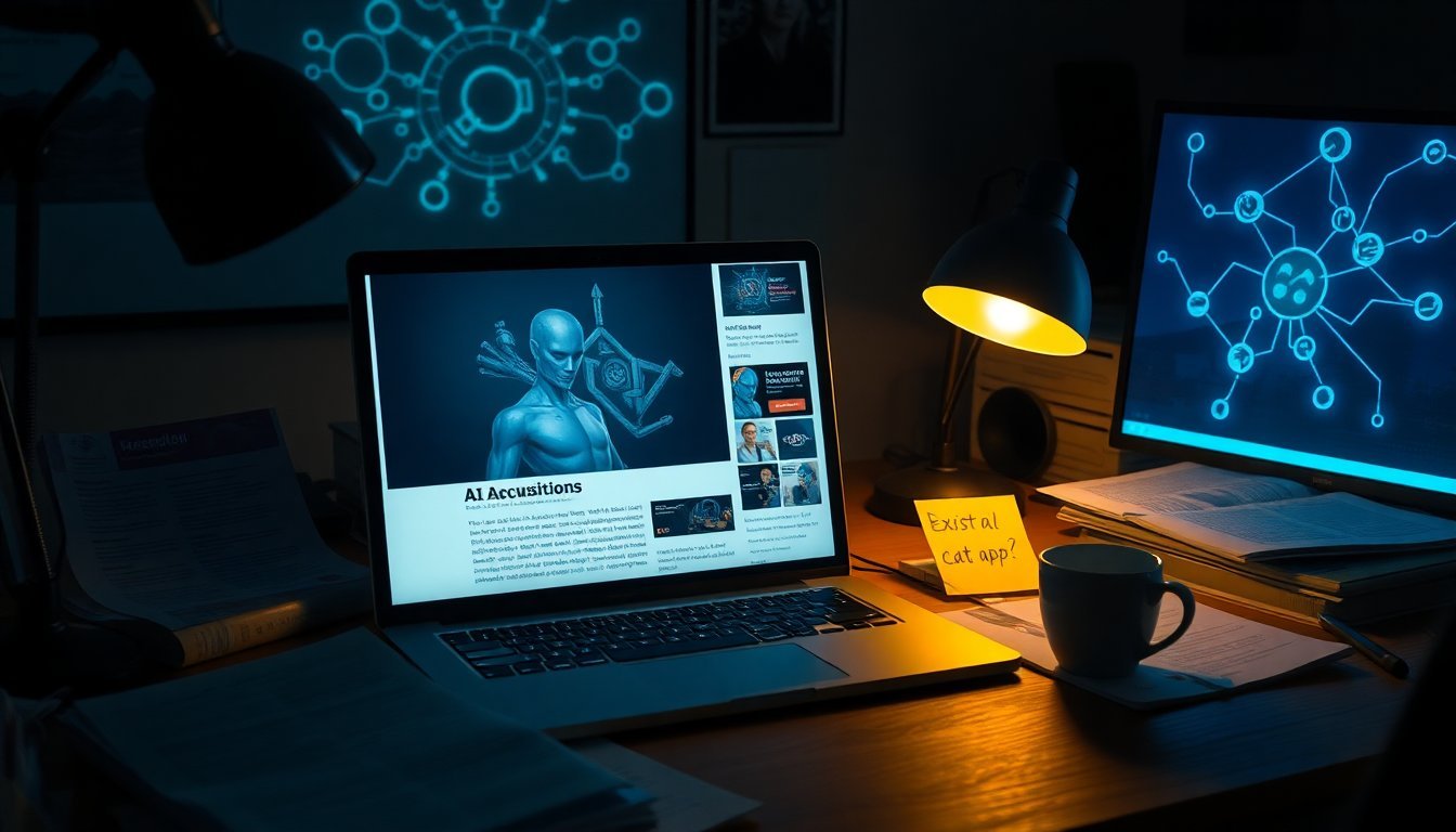 AI's 2026 So Far: Existential Threats, $50B Acquisitions, And One Guy's Cat App