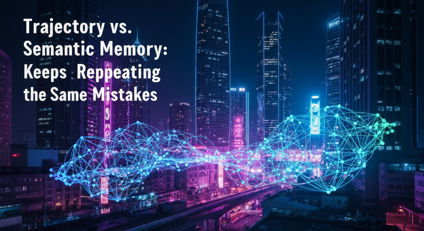 Trajectory vs. Semantic Memory: Why Your AI Agent Keeps Repeating the Same Mistakes