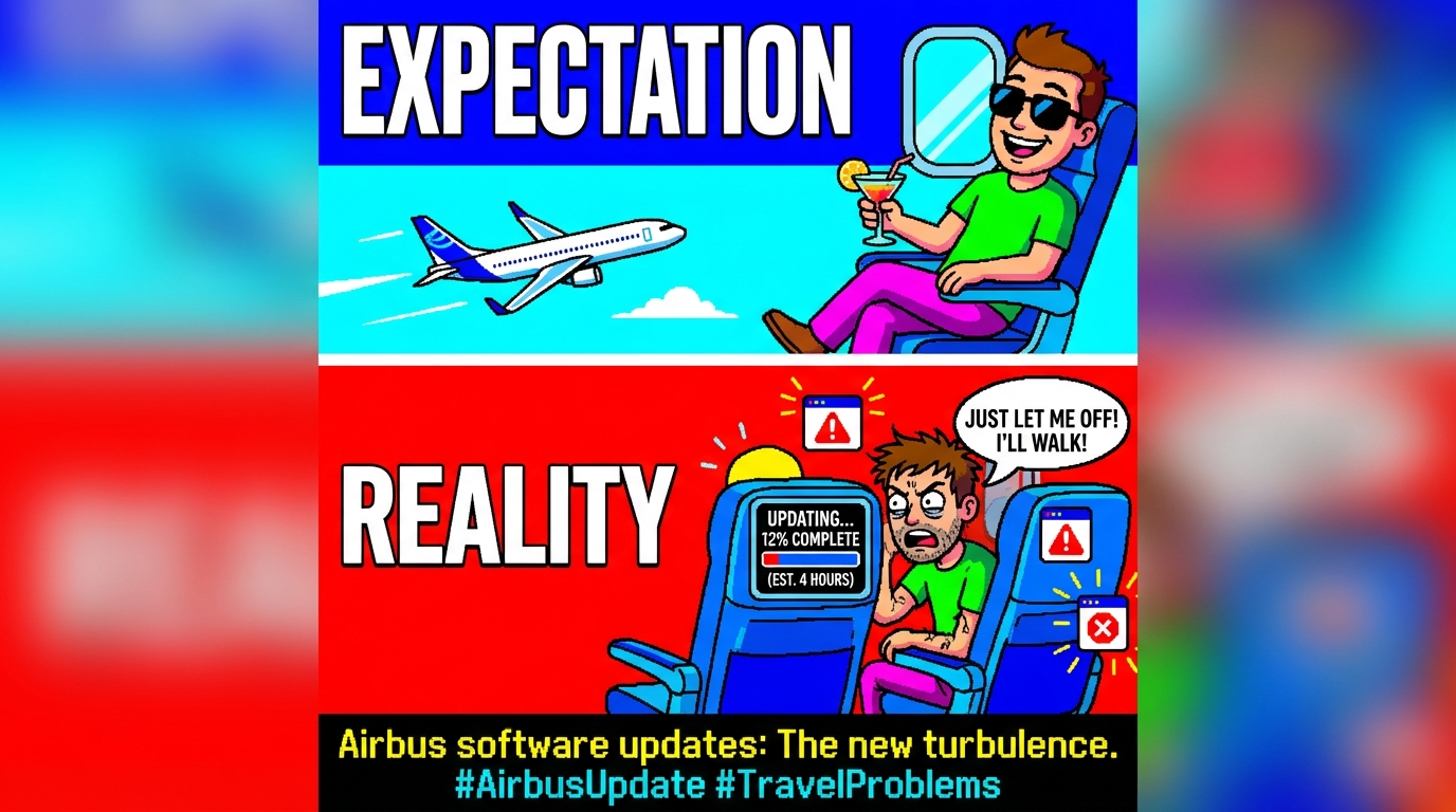 Ever Feel Like Your Flight's Software Update Is Taking Forever? ✈️ We Relate.